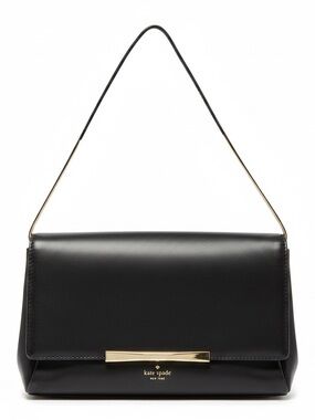 EUC Kate Spade Hanley Camden Way Shoulder Bag Genuine Leather Gold Colored Chain